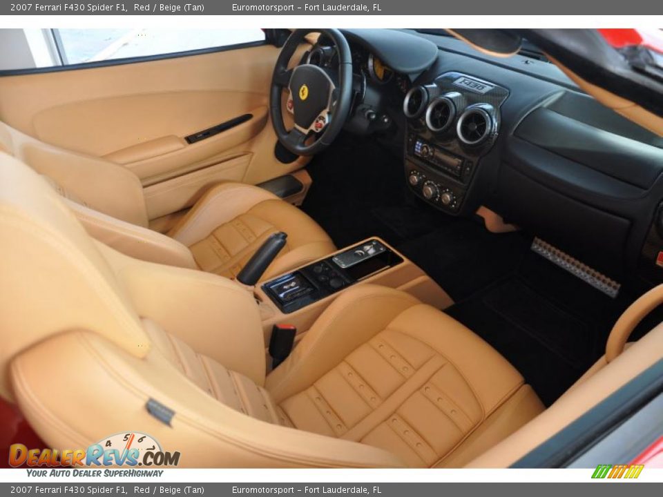 2007 Ferrari F430 Spider F1 Red / Beige (Tan) Photo #13