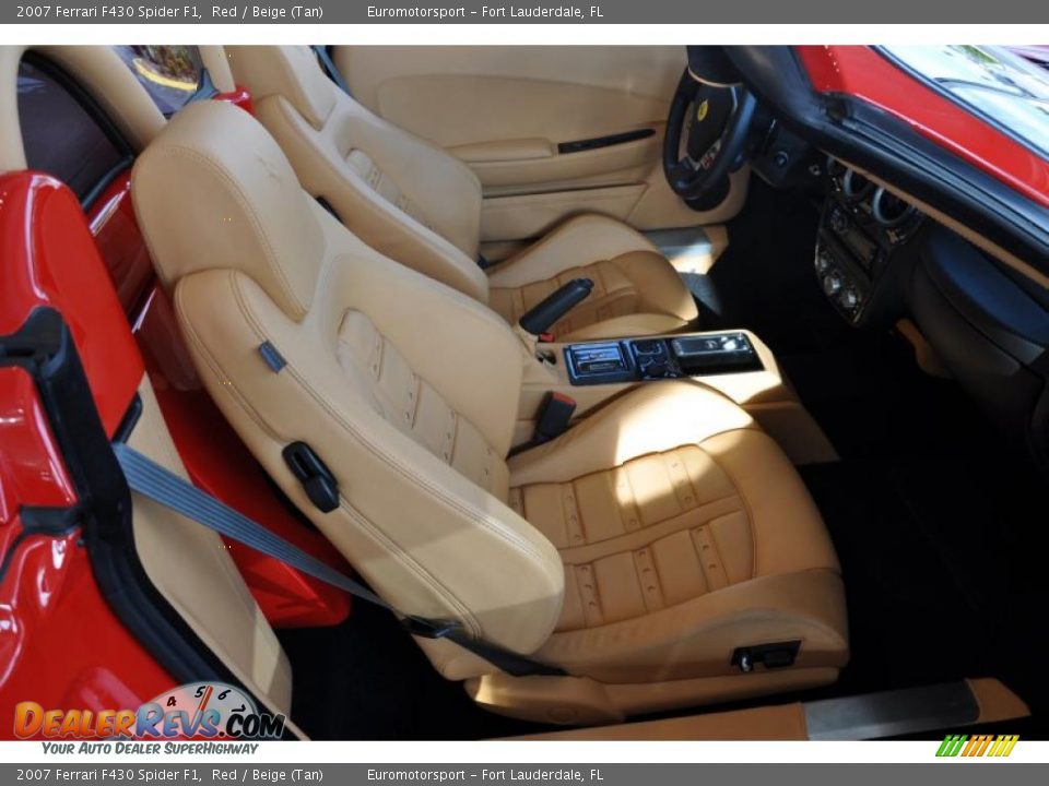 2007 Ferrari F430 Spider F1 Red / Beige (Tan) Photo #14