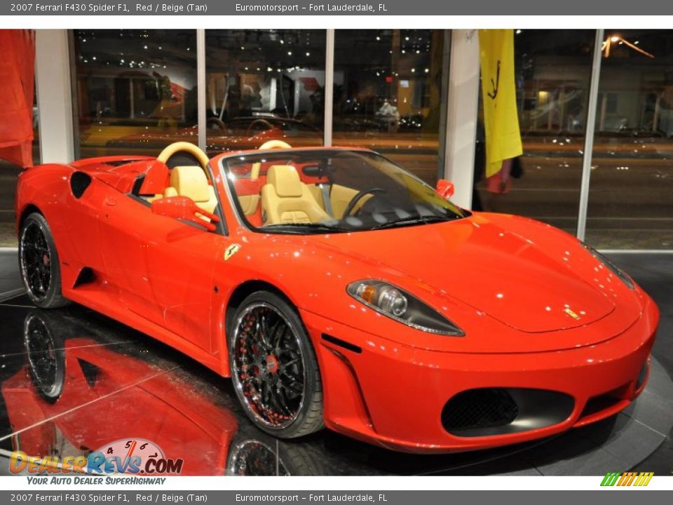 2007 Ferrari F430 Spider F1 Red / Beige (Tan) Photo #19