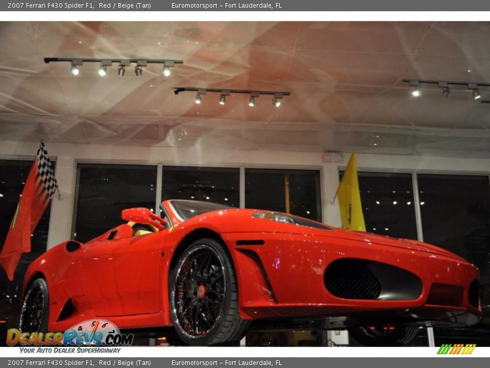 2007 Ferrari F430 Spider F1 Red / Beige (Tan) Photo #20