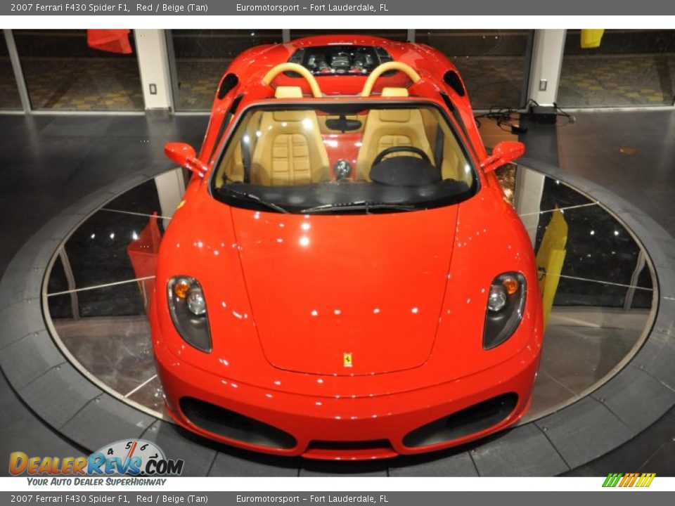 2007 Ferrari F430 Spider F1 Red / Beige (Tan) Photo #21