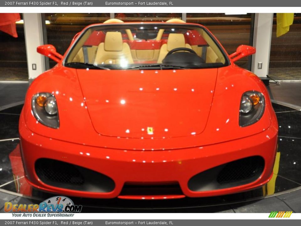 2007 Ferrari F430 Spider F1 Red / Beige (Tan) Photo #22
