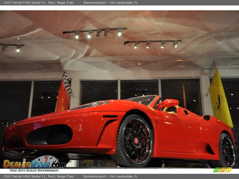 2007 Ferrari F430 Spider F1 Red / Beige (Tan) Photo #26