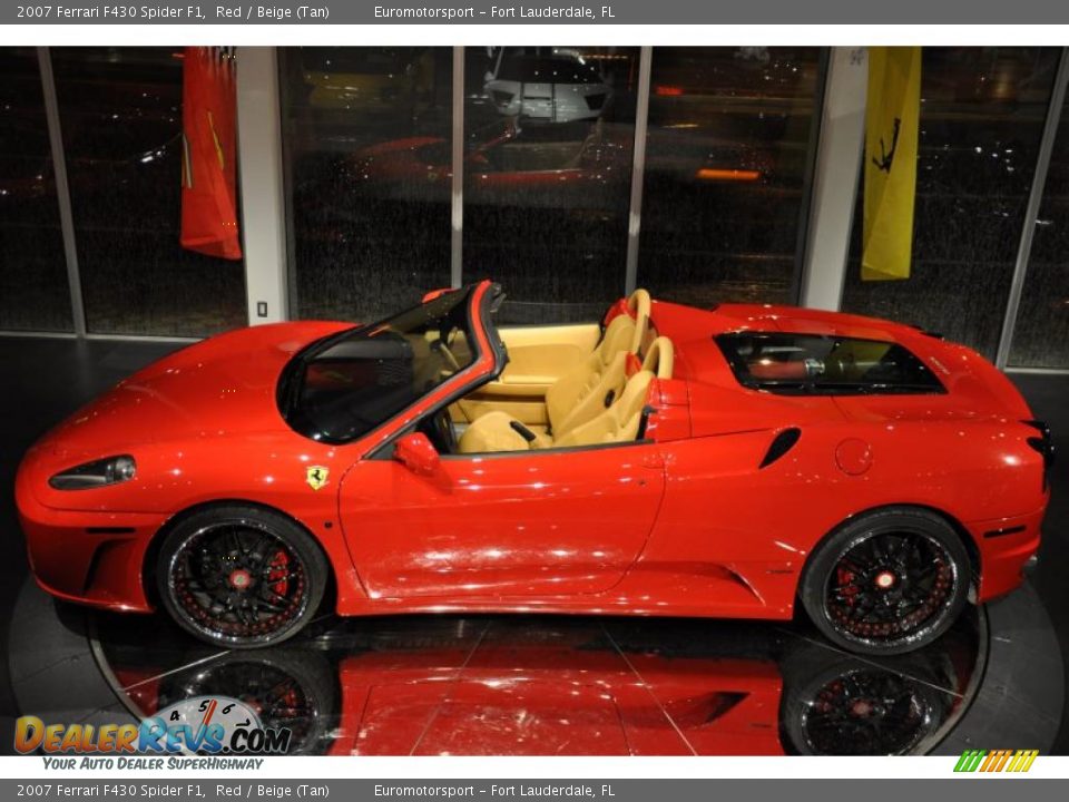 2007 Ferrari F430 Spider F1 Red / Beige (Tan) Photo #27