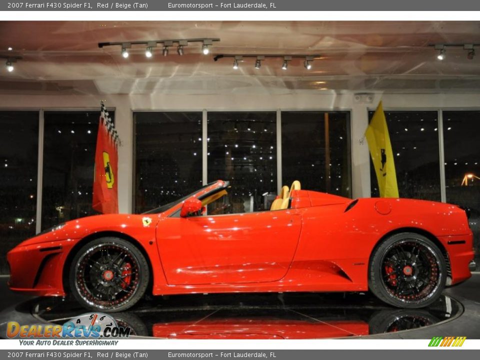 2007 Ferrari F430 Spider F1 Red / Beige (Tan) Photo #29
