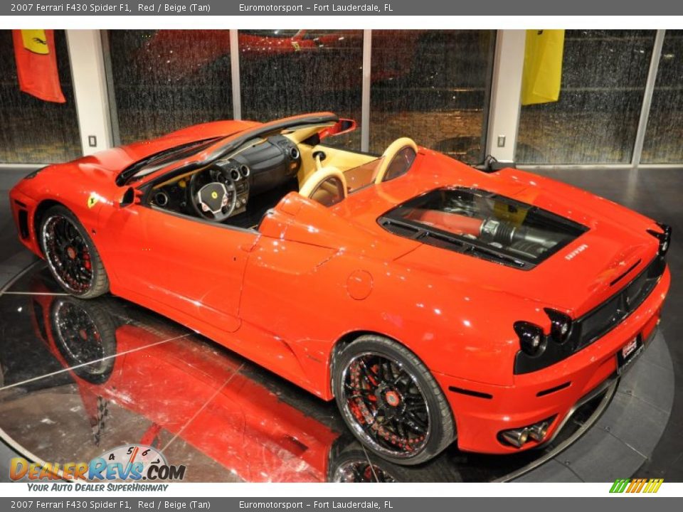2007 Ferrari F430 Spider F1 Red / Beige (Tan) Photo #30