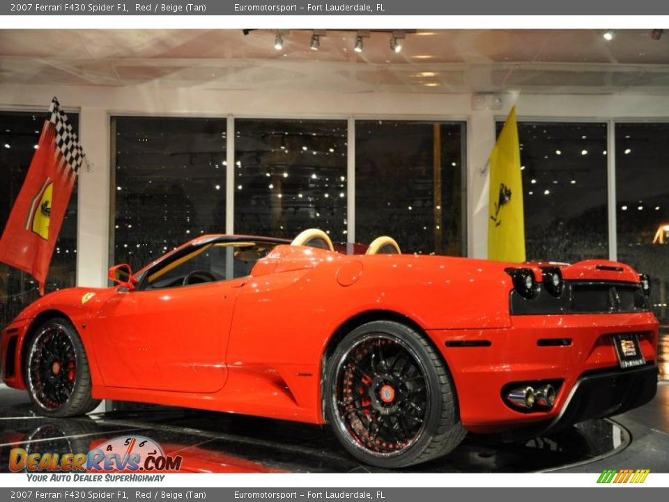2007 Ferrari F430 Spider F1 Red / Beige (Tan) Photo #31