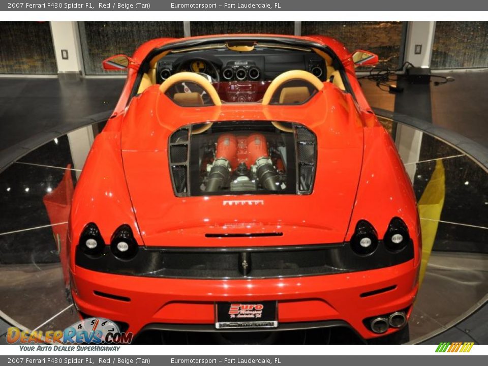 2007 Ferrari F430 Spider F1 Red / Beige (Tan) Photo #33