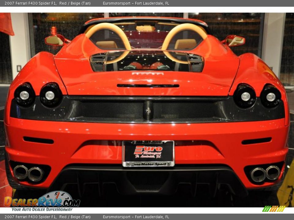 2007 Ferrari F430 Spider F1 Red / Beige (Tan) Photo #34