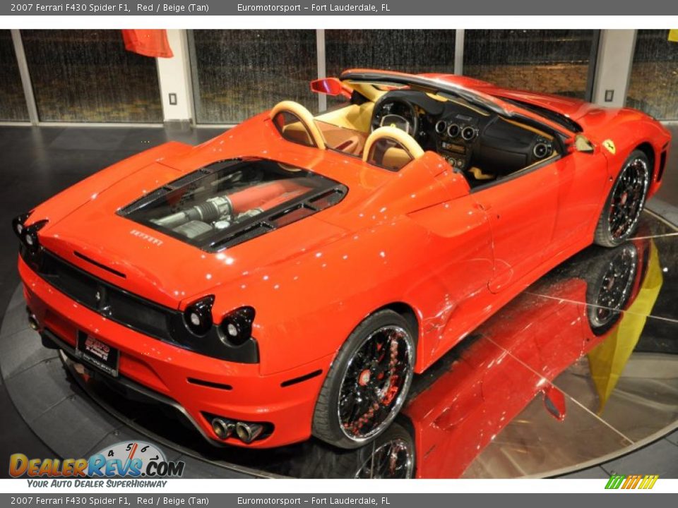 2007 Ferrari F430 Spider F1 Red / Beige (Tan) Photo #36