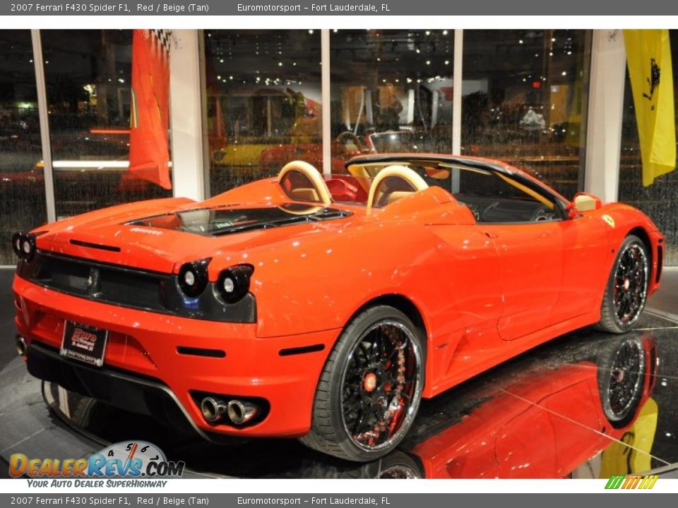 2007 Ferrari F430 Spider F1 Red / Beige (Tan) Photo #37