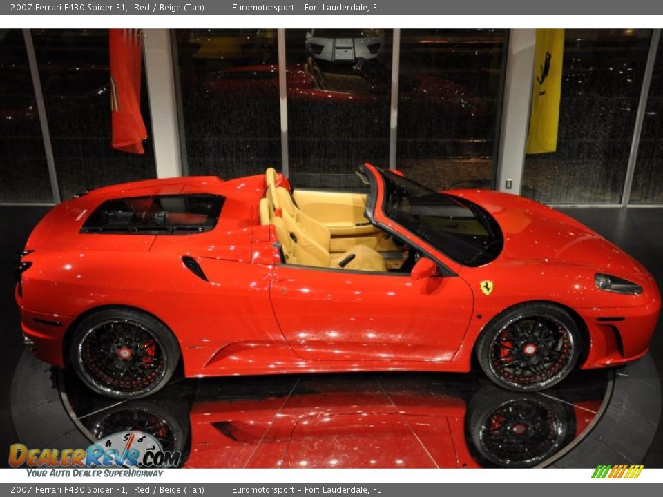 2007 Ferrari F430 Spider F1 Red / Beige (Tan) Photo #39