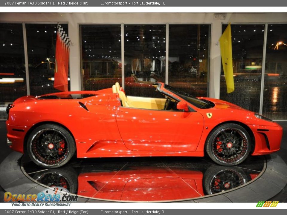 2007 Ferrari F430 Spider F1 Red / Beige (Tan) Photo #40