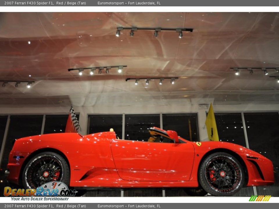 2007 Ferrari F430 Spider F1 Red / Beige (Tan) Photo #41