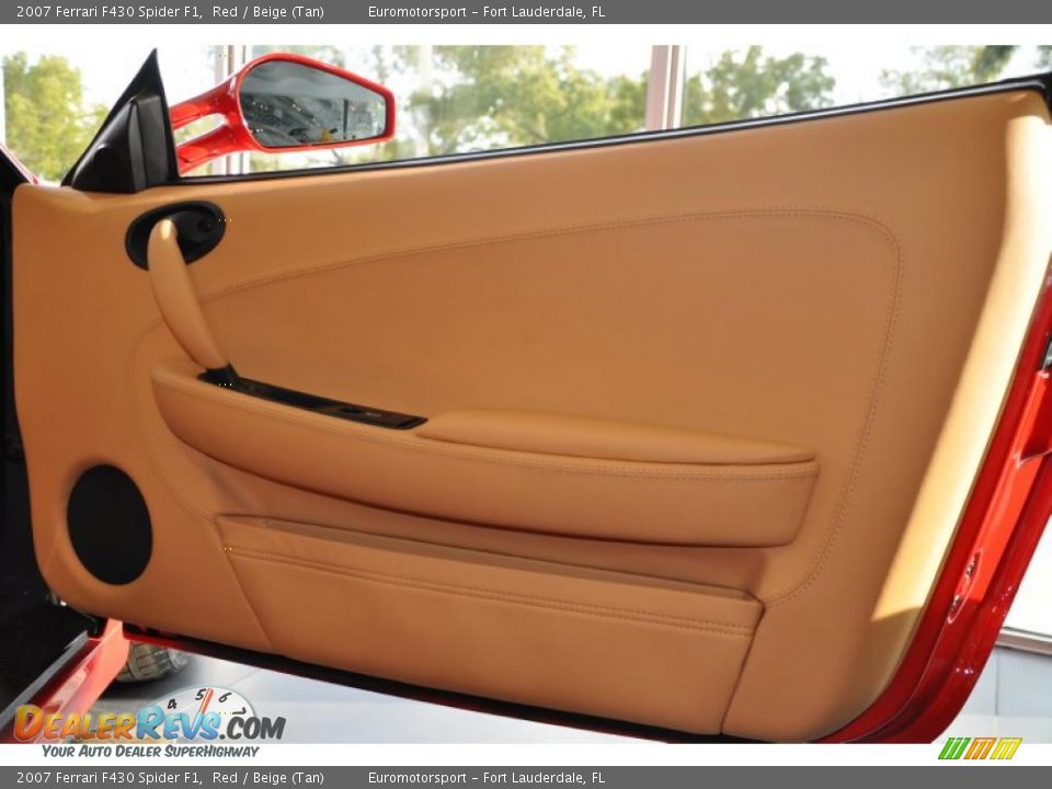2007 Ferrari F430 Spider F1 Red / Beige (Tan) Photo #43