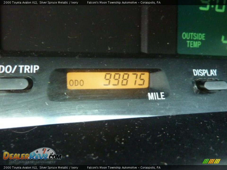 2000 Toyota Avalon XLS Silver Spruce Metallic / Ivory Photo #15