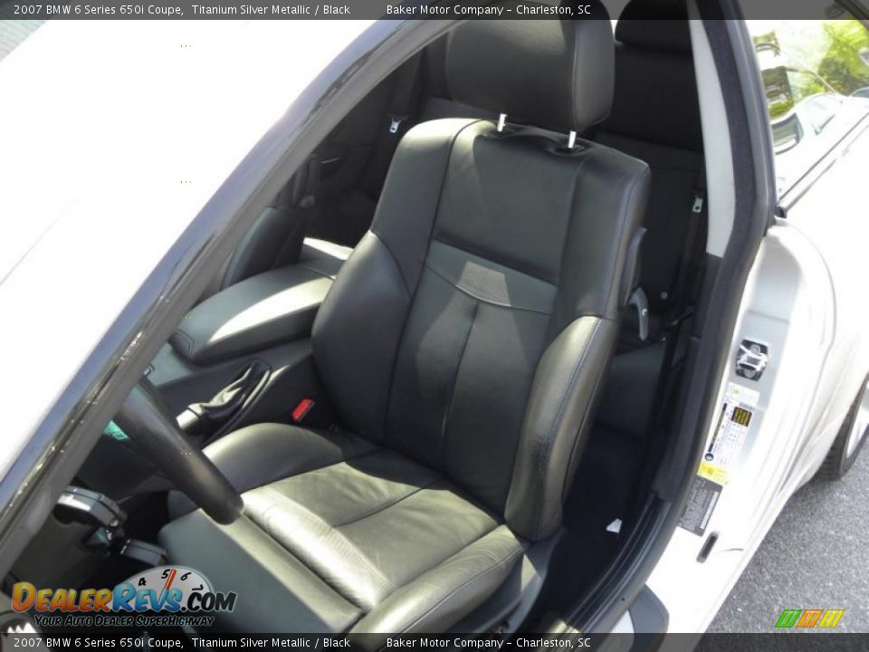 Black Interior - 2007 BMW 6 Series 650i Coupe Photo #5