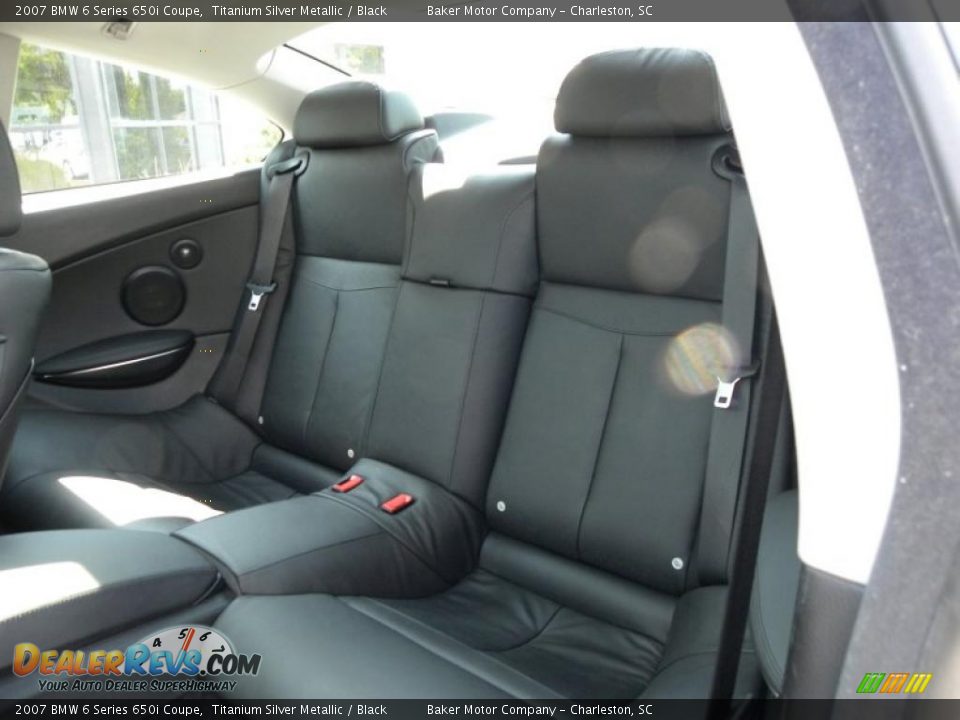 Black Interior - 2007 BMW 6 Series 650i Coupe Photo #8