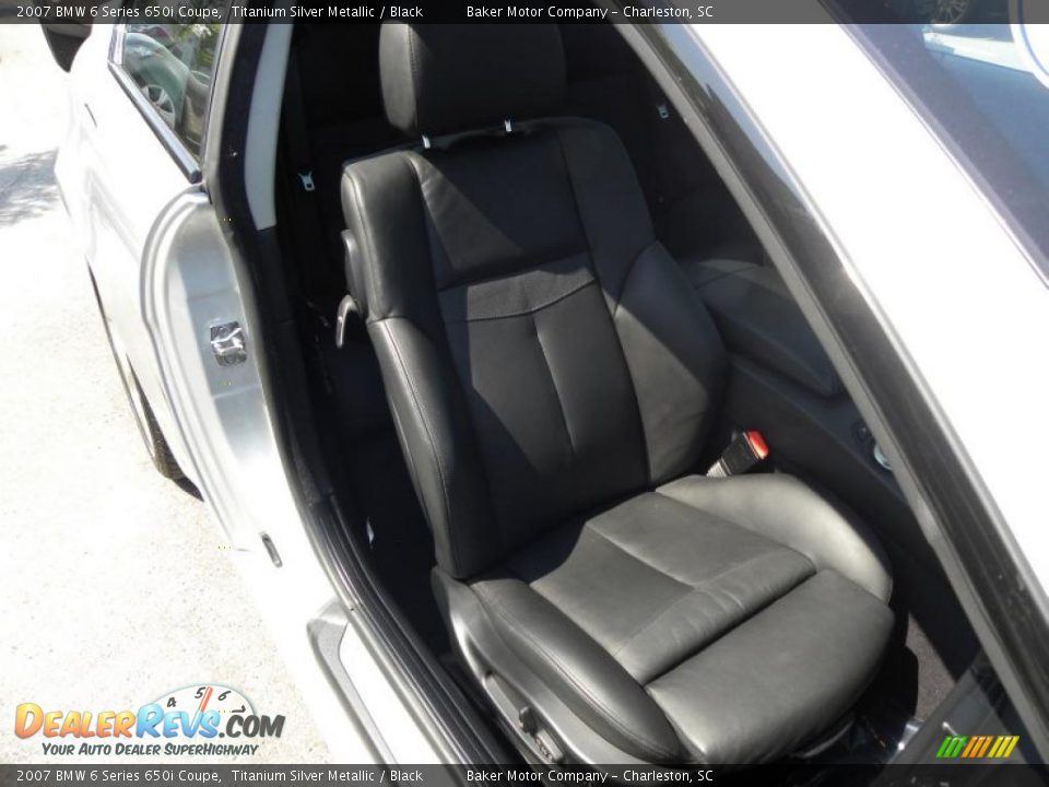 2007 BMW 6 Series 650i Coupe Titanium Silver Metallic / Black Photo #9