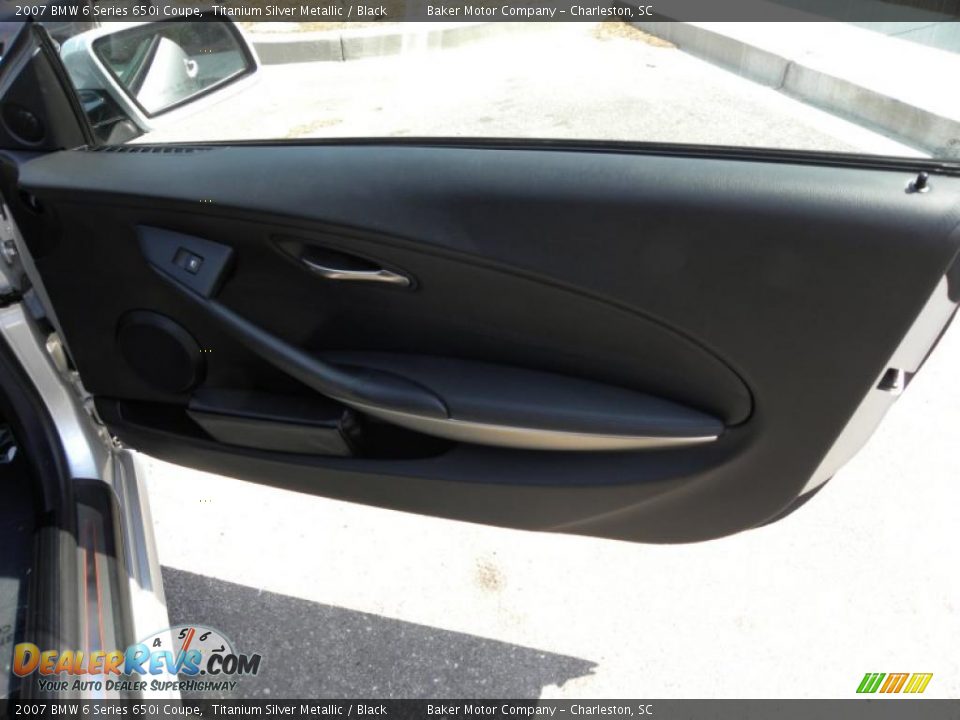 2007 BMW 6 Series 650i Coupe Titanium Silver Metallic / Black Photo #10