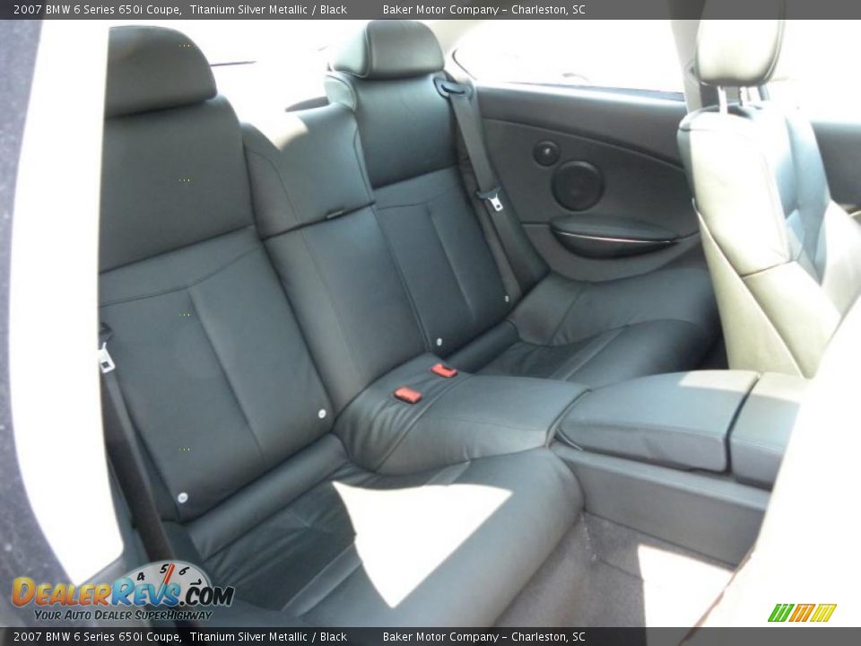Black Interior - 2007 BMW 6 Series 650i Coupe Photo #11