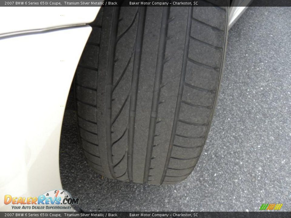 2007 BMW 6 Series 650i Coupe Titanium Silver Metallic / Black Photo #18