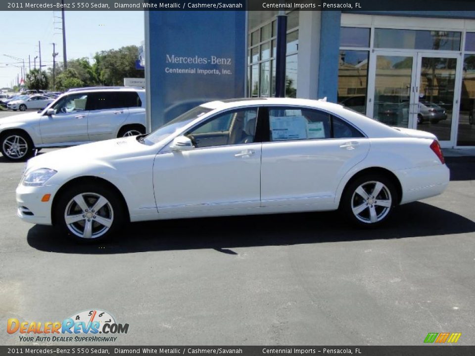 Diamond White Metallic 2011 Mercedes-Benz S 550 Sedan Photo #4