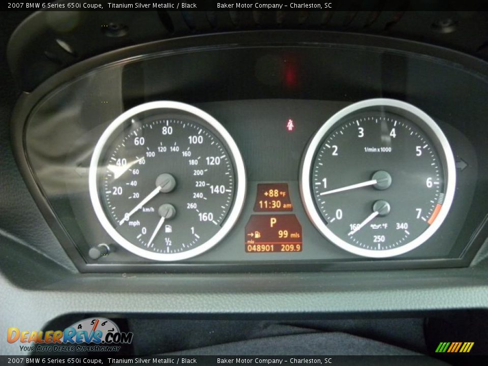 2007 BMW 6 Series 650i Coupe Gauges Photo #25