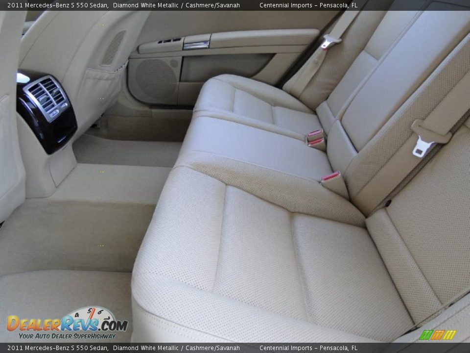 2011 Mercedes-Benz S 550 Sedan Diamond White Metallic / Cashmere/Savanah Photo #21