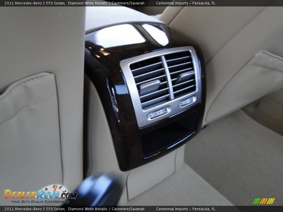 2011 Mercedes-Benz S 550 Sedan Diamond White Metallic / Cashmere/Savanah Photo #23