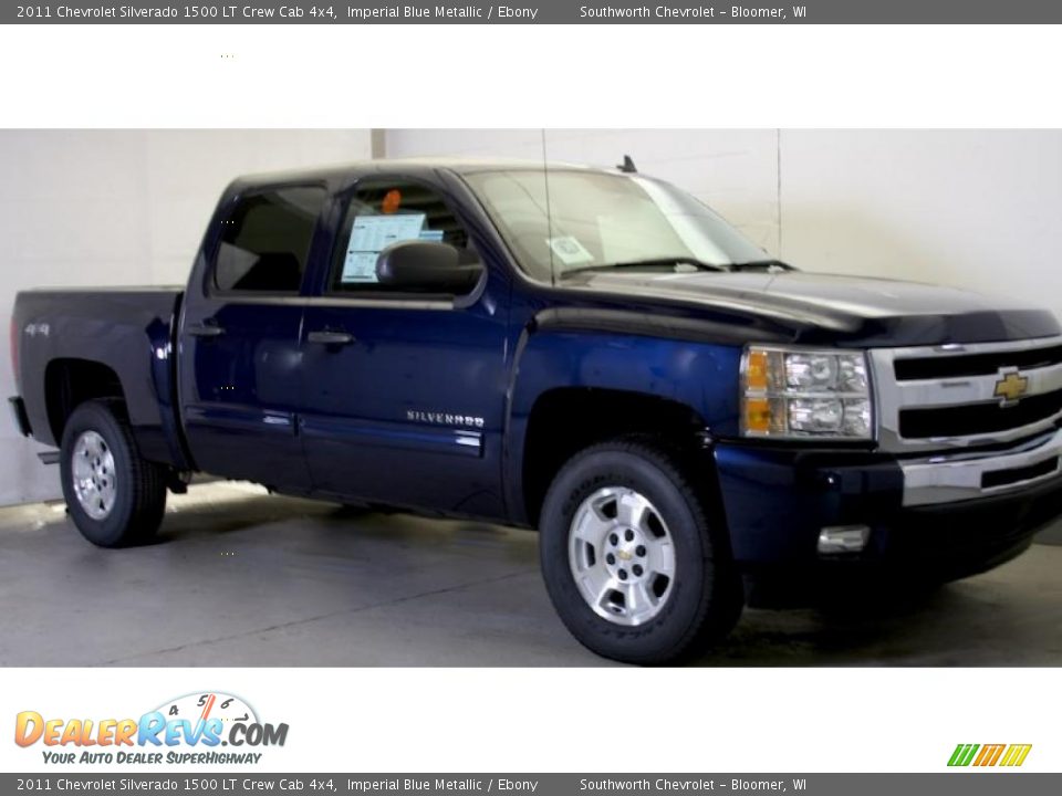 2011 Chevrolet Silverado 1500 LT Crew Cab 4x4 Imperial Blue Metallic / Ebony Photo #1