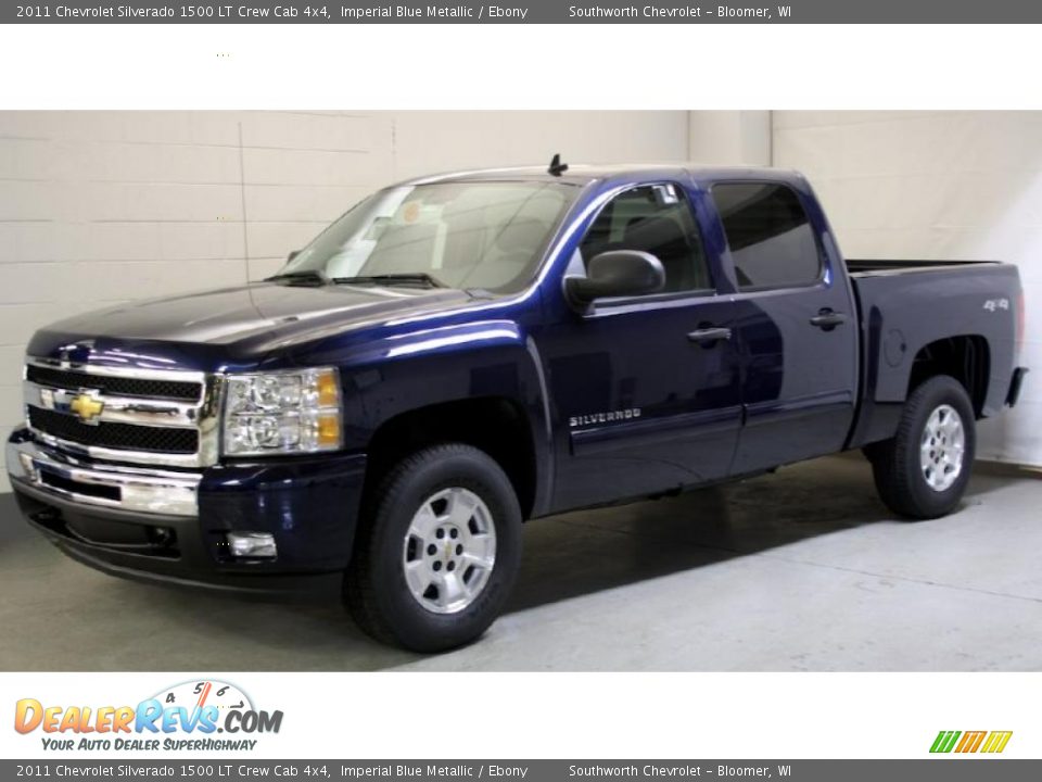 2011 Chevrolet Silverado 1500 LT Crew Cab 4x4 Imperial Blue Metallic / Ebony Photo #3