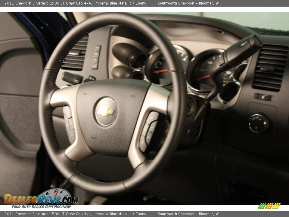2011 Chevrolet Silverado 1500 LT Crew Cab 4x4 Imperial Blue Metallic / Ebony Photo #10