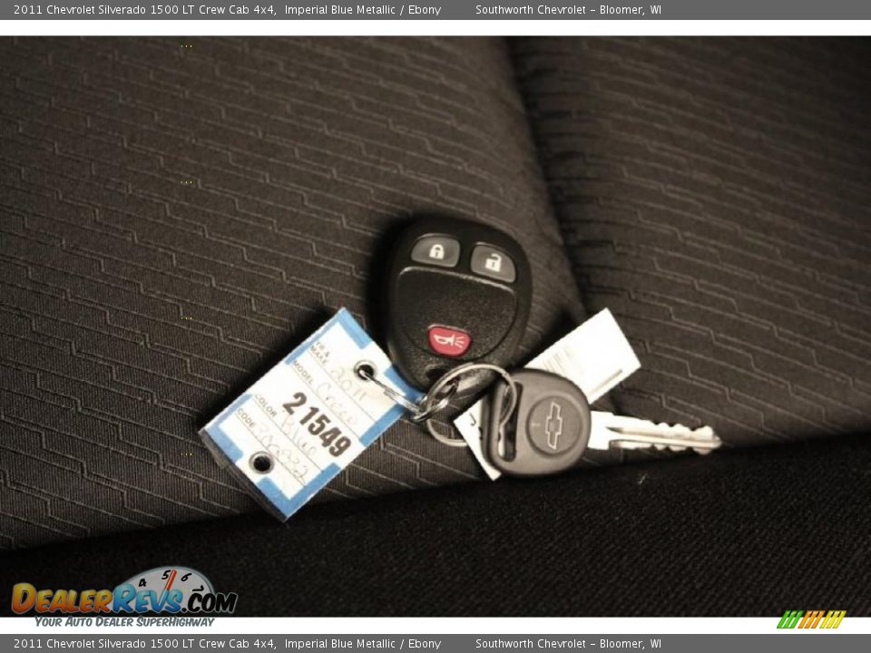 2011 Chevrolet Silverado 1500 LT Crew Cab 4x4 Imperial Blue Metallic / Ebony Photo #13