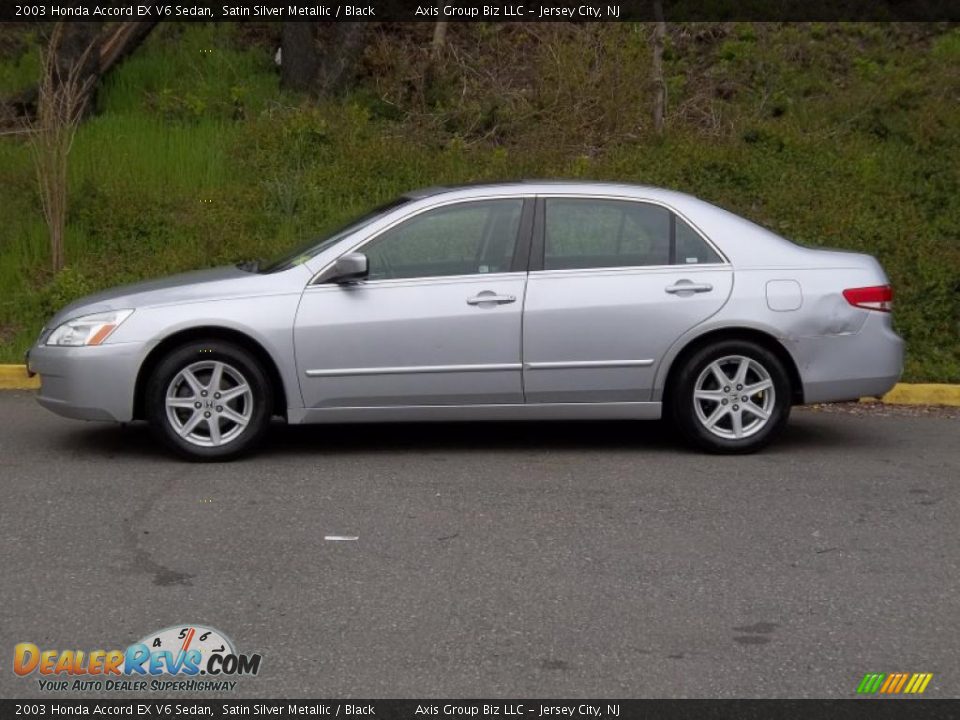 2003 Honda Accord EX V6 Sedan Satin Silver Metallic / Black Photo #2