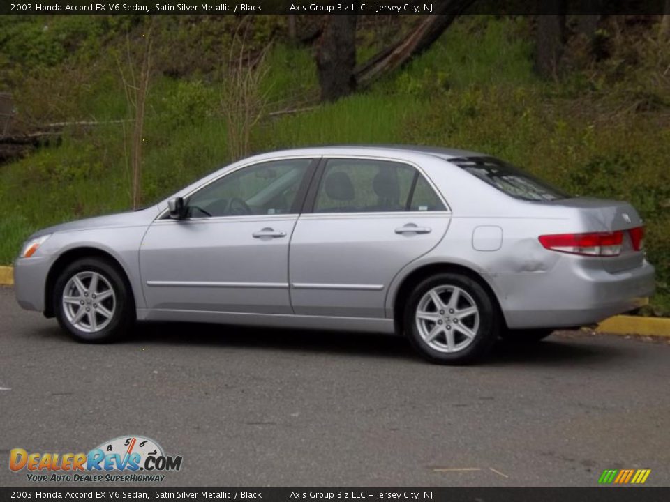 2003 Honda Accord EX V6 Sedan Satin Silver Metallic / Black Photo #3