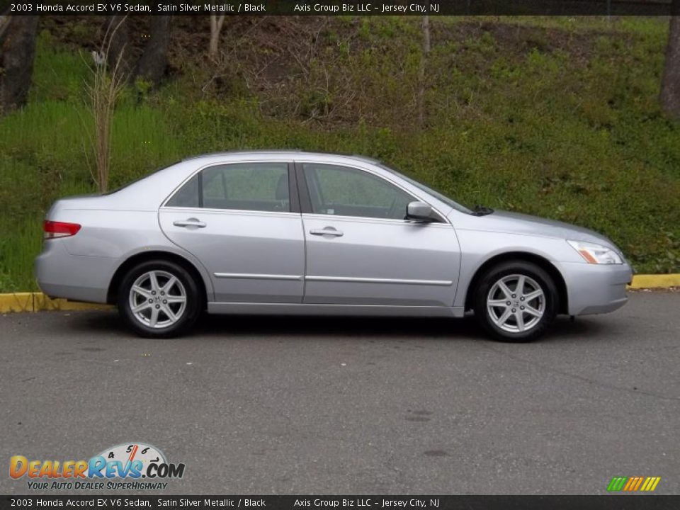 2003 Honda Accord EX V6 Sedan Satin Silver Metallic / Black Photo #7