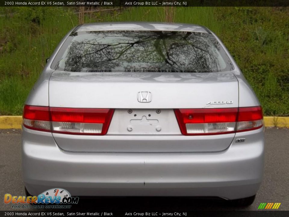 2003 Honda Accord EX V6 Sedan Satin Silver Metallic / Black Photo #8