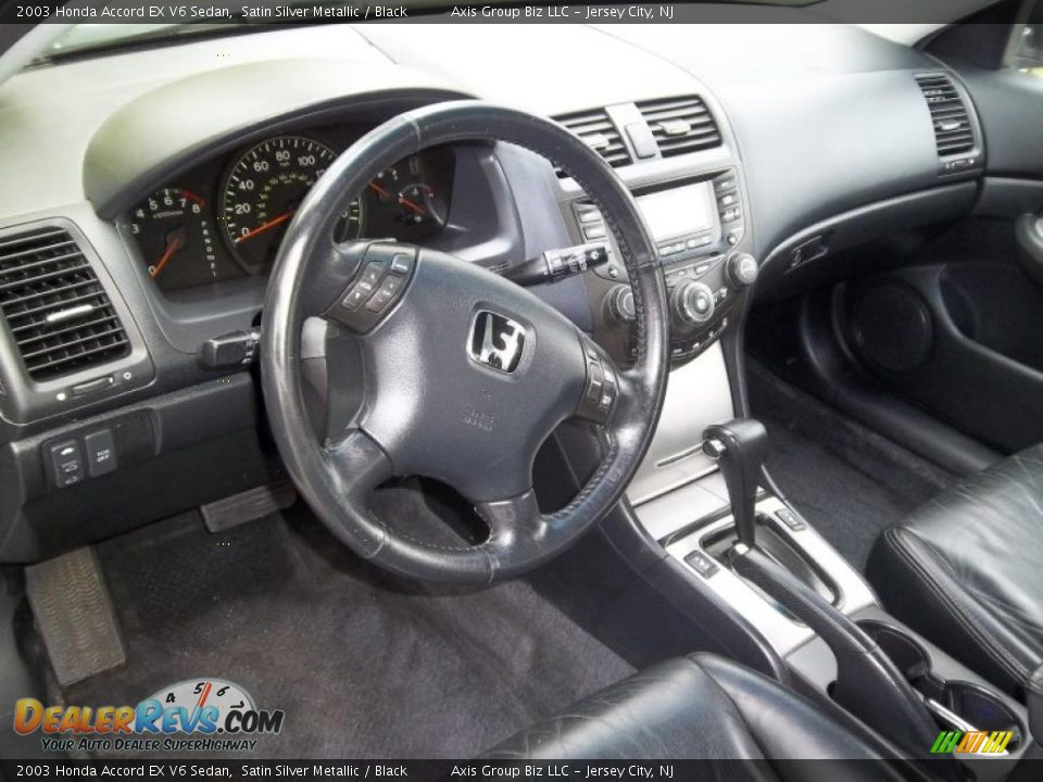 2003 Honda Accord EX V6 Sedan Satin Silver Metallic / Black Photo #9