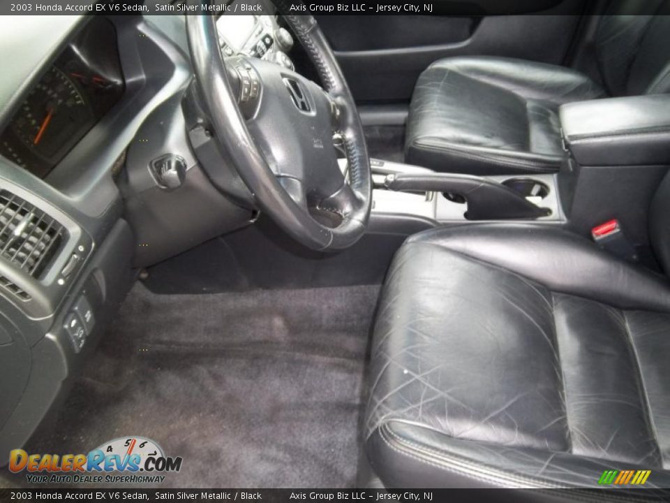 2003 Honda Accord EX V6 Sedan Satin Silver Metallic / Black Photo #11
