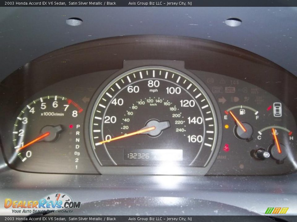 2003 Honda Accord EX V6 Sedan Satin Silver Metallic / Black Photo #13
