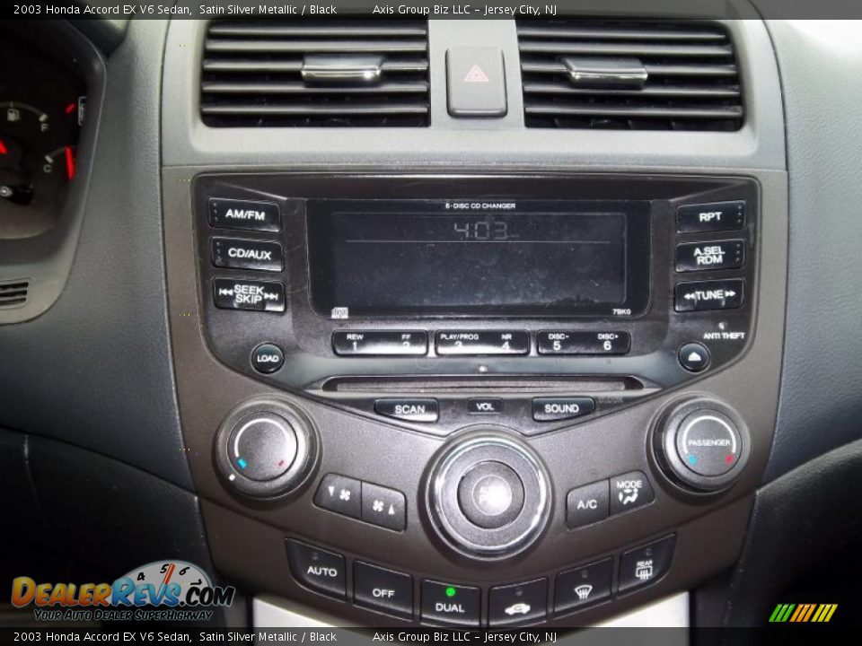 2003 Honda Accord EX V6 Sedan Satin Silver Metallic / Black Photo #14