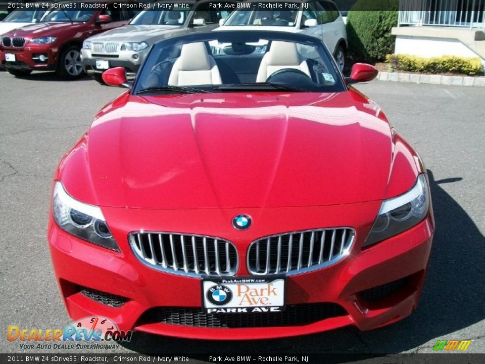 2011 BMW Z4 sDrive35i Roadster Crimson Red / Ivory White Photo #2