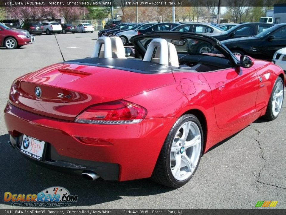 2011 BMW Z4 sDrive35i Roadster Crimson Red / Ivory White Photo #5