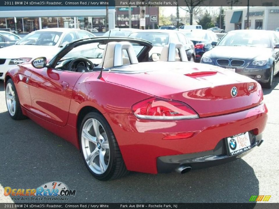 2011 BMW Z4 sDrive35i Roadster Crimson Red / Ivory White Photo #7