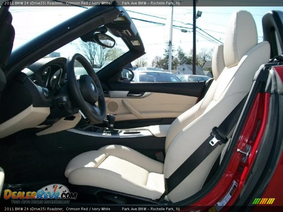 2011 BMW Z4 sDrive35i Roadster Crimson Red / Ivory White Photo #12