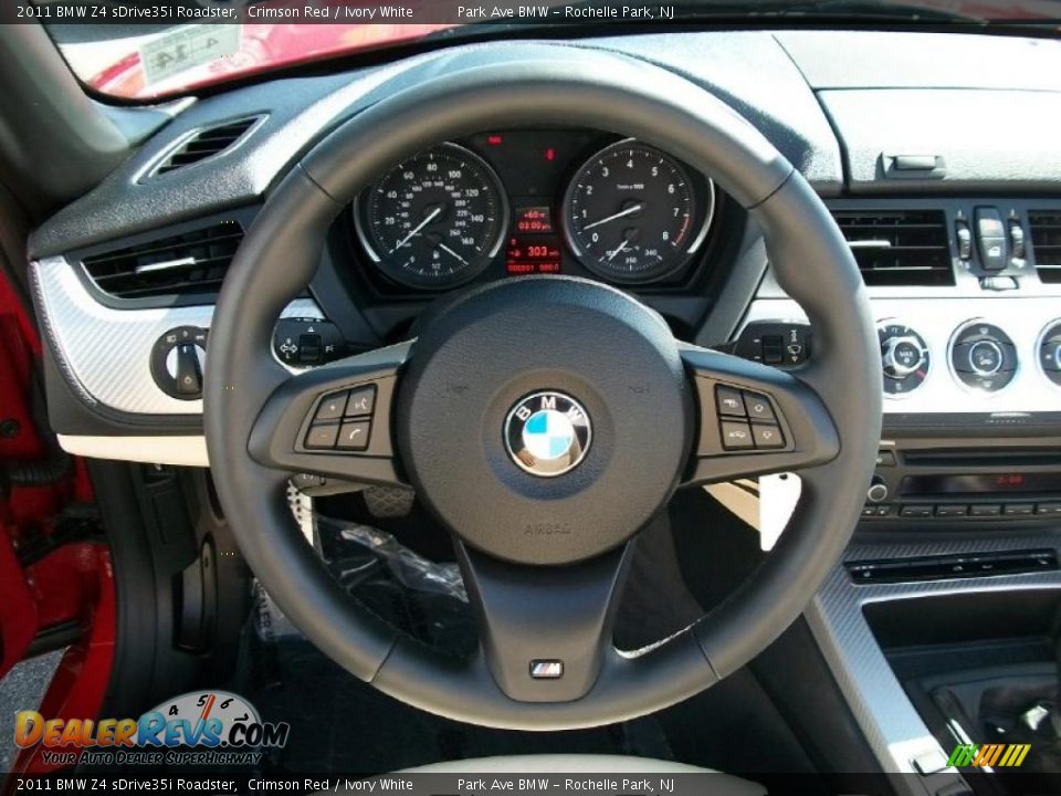 2011 BMW Z4 sDrive35i Roadster Steering Wheel Photo #13