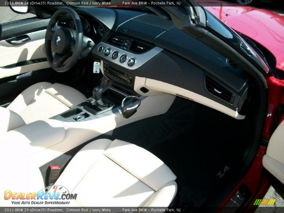 2011 BMW Z4 sDrive35i Roadster Crimson Red / Ivory White Photo #23