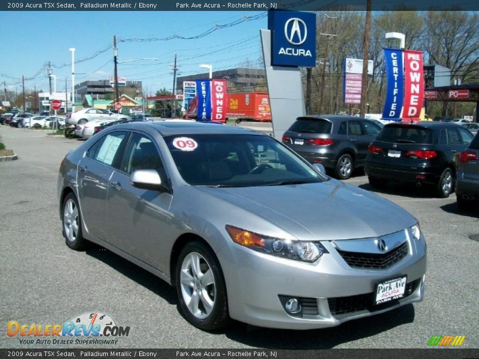 2009 Acura TSX Sedan Palladium Metallic / Ebony Photo #1