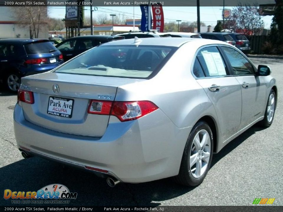 2009 Acura TSX Sedan Palladium Metallic / Ebony Photo #3